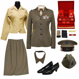 USMC 2nd LT Female Commissioning Uniform with Jewelry Box