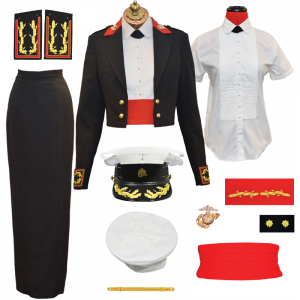 USMC Woman Officer Evening Dress Uniform Package