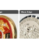 Custom USMC challenge coin edge options